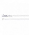 1.2mm Sterling Silver Box Chain Necklace - CM17YE42HT8