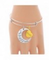 Heart Pendants Expandable Bangle Bracelet