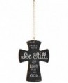 Be Still and Know That I Am God Scripture Page Chalkboard Look Cross Wood Car Charm - C011QNDY40R
