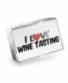 Floating Charm I Love Wine Tasting Fits Glass Lockets- Neonblond - I Love Wine Tasting - CS11HL6J4MX