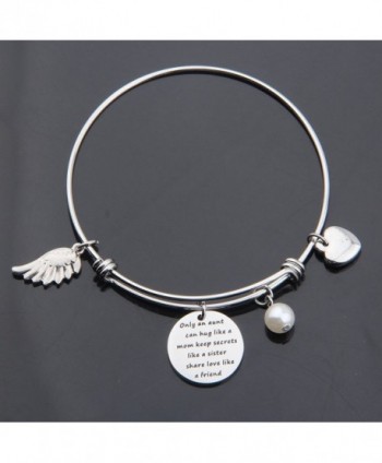 WUSUANED Quote Bangle Bracelet Sister