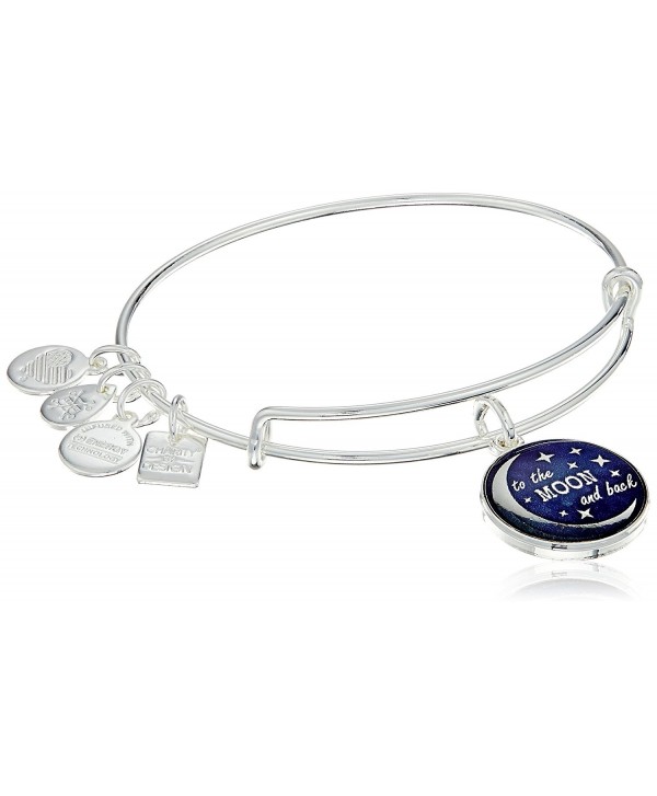 Alex Ani Charity Expandable Bracelet - Rafaelian Shiny Silver Finish - CS12IDNNTOV