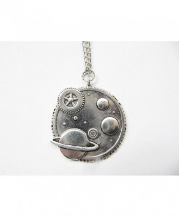 Galaxy Necklace Steampunk Pendant celestial