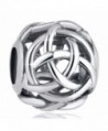 925 Sterling Silver Good Luck Irish Celtic Knot Charms Bead For Bracelets Women Girl Gifts - Openwork - CY183LI3R5Q