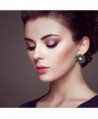 SWEETV Gold Plated Push back Earrings