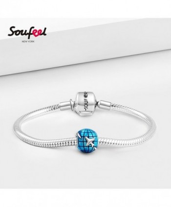 SOUFEEL Airplane Travelling Sterling Bracelets in Women's Charms & Charm Bracelets