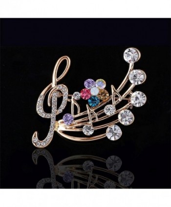YinMai Treble Musical Multicolor Rhinestone in Women's Brooches & Pins