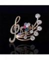 YinMai Treble Musical Multicolor Rhinestone in Women's Brooches & Pins
