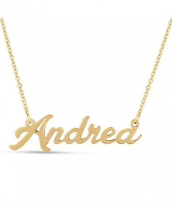 Personalized Name Necklace Pendant In Gold Tone- 100 Names Available For Immediate Purchase! - CW12OHXHI9O