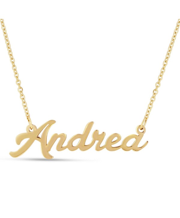 Personalized Name Necklace Pendant In Gold Tone- 100 Names Available For Immediate Purchase! - CW12OHXHI9O