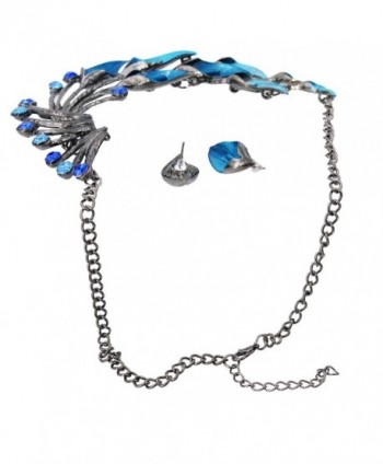 iNewcow Tibetan Peacock Earrings Necklace in Women's Jewelry Sets