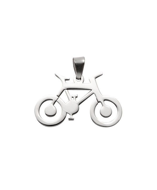 Large Stainless Steel Road Bike Pendant - CT11IB28ULH