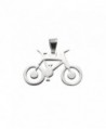 Large Stainless Steel Road Bike Pendant - CT11IB28ULH