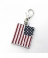 Jewelry Monster Clip-on "Small American Flag" Charm Bead - C111SQNK1M7