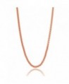 Sterling Silver 1.5mm Popcorn Chain Necklace- 20-30 Inches - rose-gold-flashed-silver - CE186EMRTT6