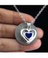 Heart Locket Necklace Pearls Stones in Women's Lockets