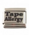 2 Allergic to Tape Medical ID Alert Italian Charms for Bracelet Allergy - CC11054XXTN