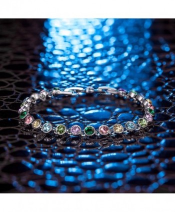 QIANSE Multicoloured Swarovski Bracelets Granddaughter