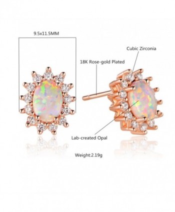 GEMSME Plated Created Zirconia Earrings