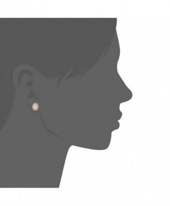 GEMSME Plated Created Zirconia Earrings in Women's Stud Earrings