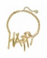 Betsey Johnson xox Trolls Women's 'Happy' 18-in Gold-Tone Necklace - C817YEUEN2K