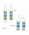 Bohemian V shaped Colorful Tassel Earrings