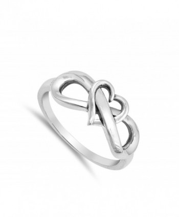 Oxidized Infinity Promise Sterling Silver