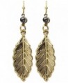 Clio Couture Antique Gold Leaf Earrings - CA11UMLKSF1