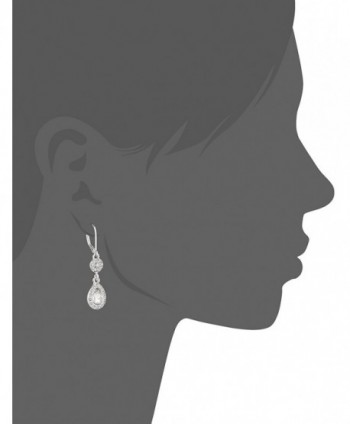 Napier Effect Silver Tone Crystal Earrings