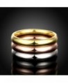 JAJAFOOK Womens Stackable Tri Colors Stainless in Women's Stacking Rings