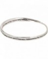 Heirloom Finds Lord's Prayer Silver Tone Twist Bangle Bracelet - CJ1194X5XKX