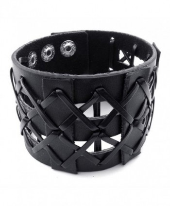 TEMEGO Jewelry Leather Braided Bracelet