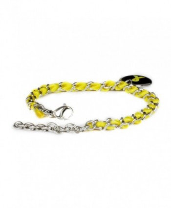 MyIDDr Yellow Awareness Bracelet Woven