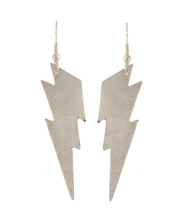 Nickel Free 2" Lightning Bolt Earrings - CA114XOKGEB