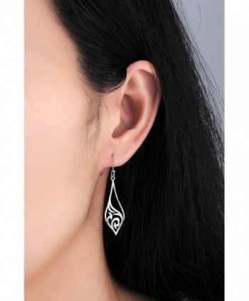 Highly Polished Sterling Filigree Earrings