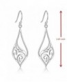 Highly Polished Sterling Filigree Earrings in Women's Drop & Dangle Earrings