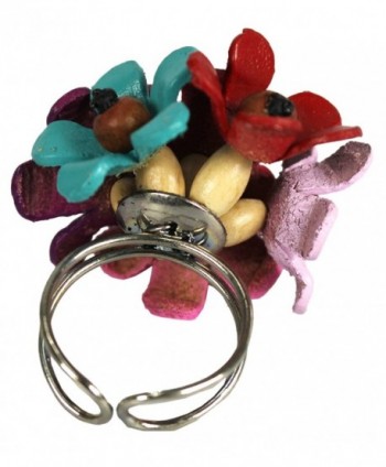 Couture Jewelry Leather Coconut Flower