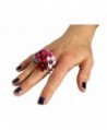 Couture Jewelry Leather Coconut Flower in Women's Statement Rings