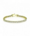 Plated Sterling Silver Zirconia Bracelet