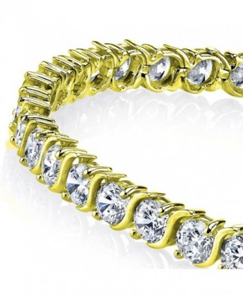 Plated Sterling Silver Zirconia Bracelet in Women's Tennis Bracelets