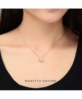 Diamond Pendant Necklace Crystal Zirconia