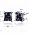 Plated Earrings Beautiful Colorful Zircon in Women's Stud Earrings