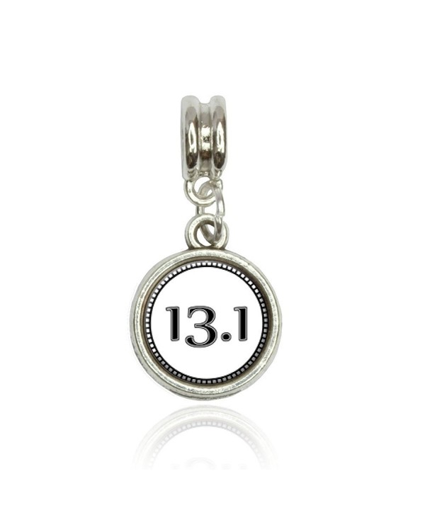 Half Marathon 13.1 runner Euro European Italian Style Bracelet Bead Charm - CV11L4TGDZ9