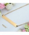 Necklace Stainless Adjustable Engravable Pendant in Women's Pendants