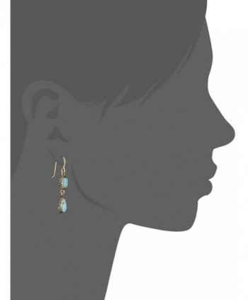 Barse Bronze Turquoise Multi Shape Earrings