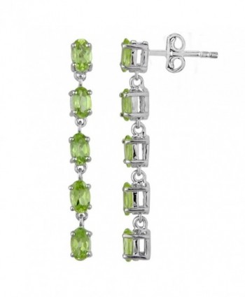 Fine Peridot Earrings in Sterling Silver - CB12FLEYNIL