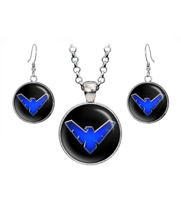 Nightwing Necklace Pendant Earrings Presents - CS12OCJ4NMG