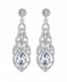 mecresh Crystal Teardrop Earrings Bridemaid - A-Clear - CI12MAJ9FG6