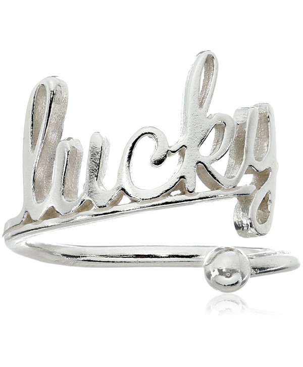 Alex and Ani Womens Lucky Ring Wrap - Precious Metal - Sterling Silver - CV12O3ZVNQY