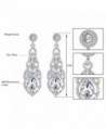 mecresh Crystal Teardrop Earrings Bridemaid